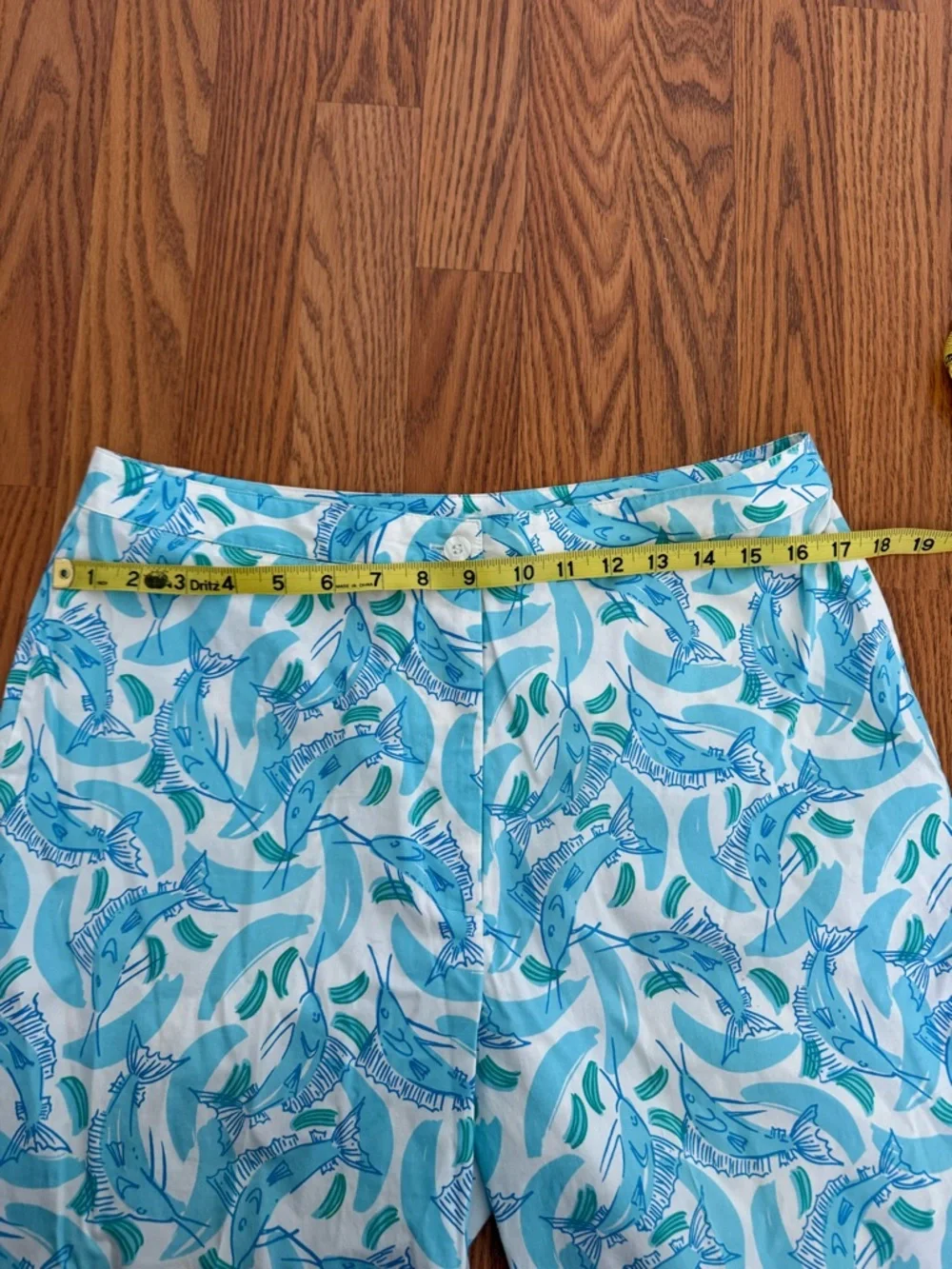 Lilly Pulitzer Blue Marlin Print Capri, Vintage, Womens Size 12 - Picture 6 of 9